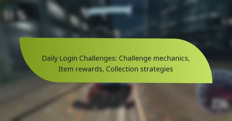 Daily Login Challenges: Challenge mechanics, Item rewards, Collection strategies